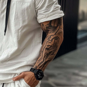 Men's Cotton Solid Short Sleeve Hoodie