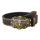 Men's Vintage Western Cowboy Carved Punk Leather Belt 03004753K