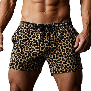Men's Leopard Print Comfortable Breathable Shorts