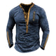 Taktisches Herren-T-Shirt mit Henley-Ausschnitt und Reißverschluss für den Außenbereich