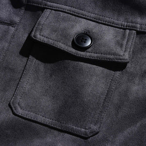 Men's Vintage Suede Single Breasted Stand Collar Jacket