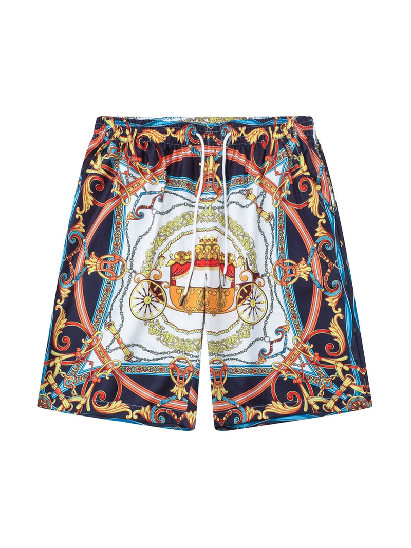 High Street Palace Style Printed Short Sets