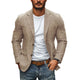 Lässiger Herren-Blazer aus Baumwolle und Leinen mit Revers, einreihig, schmaler Schnitt