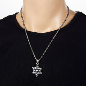 Retro Casual Six-pointed Star Necklace