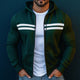 Herren Retro Casual Colorblock Sport Kapuzenjacke