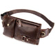 Men's Classic Genuine Leather Waist And Messenger Bag