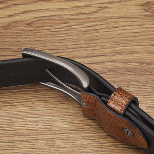 Herren-Retro-All-Match-Gürtel aus PU-Leder mit Dornschließe