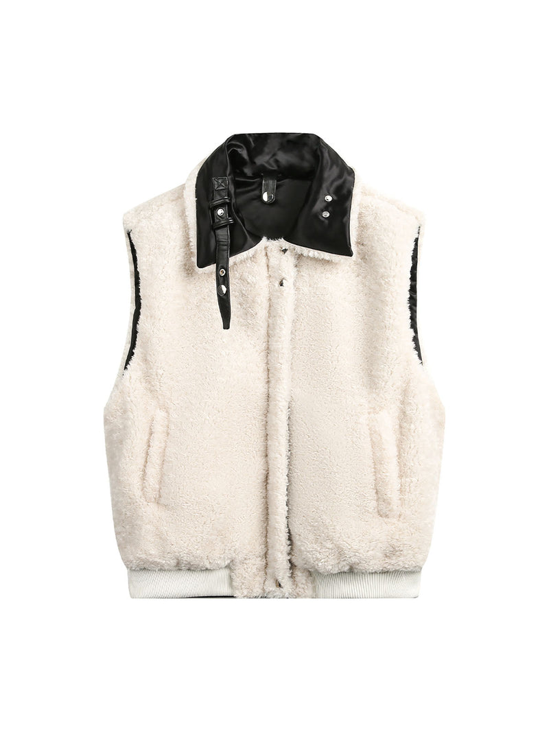 Reversible Wear Sherpa Vest