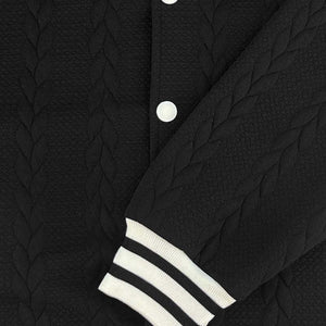 Men's Casual Single Breasted Cardigan Baseball Jacket