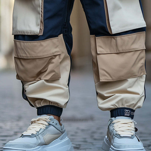 Cargohose mit kontrastfarbenen Einsätzen für Herren