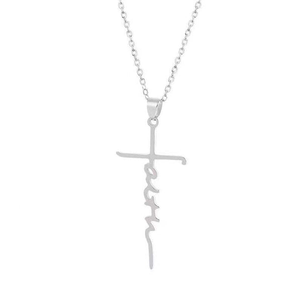 Vintage Faith Cross Necklace
