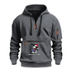 MICK IN THE BOX CASUAL SPORTS MULTI ZIPPER ARM POCKET MEN'S SWEATSHIRT HOODIE