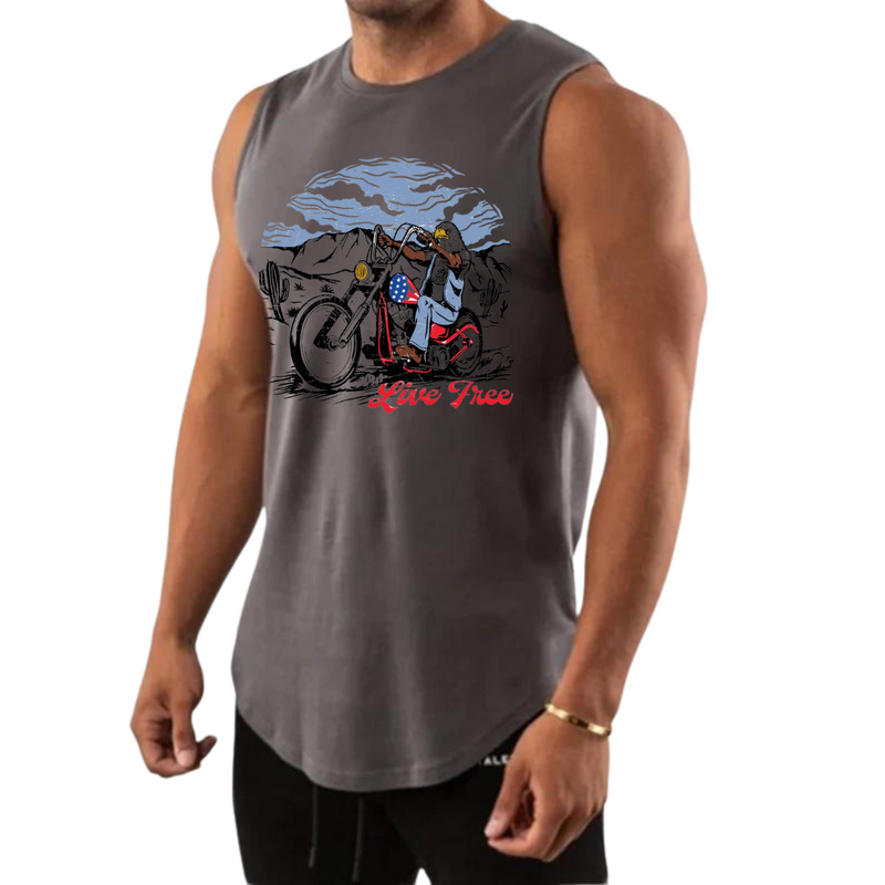 LIVE FREE  MOISTURE WICKING ESSENTIALS TANK TOP