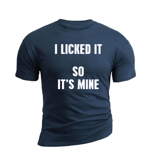 IS MINE BAUMWOLL-GRAFIK-T-SHIRT