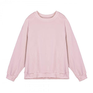 Men's Solid Color Textured Round Neck Long Sleeve T-shirt