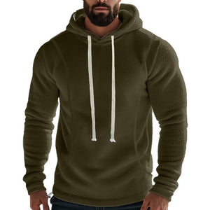 Lässiger Outdoor-Hoodie aus Polarfleece für Herren mit langen Ärmeln
