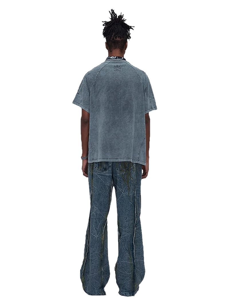 American Street Heavy Duty Washed Distressed Jeans