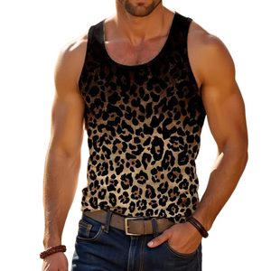 Tanktop mit Farbverlauf und Leopardenmuster für Herren