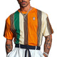 Men's Stripe Print Short Sleeve T-Shirt