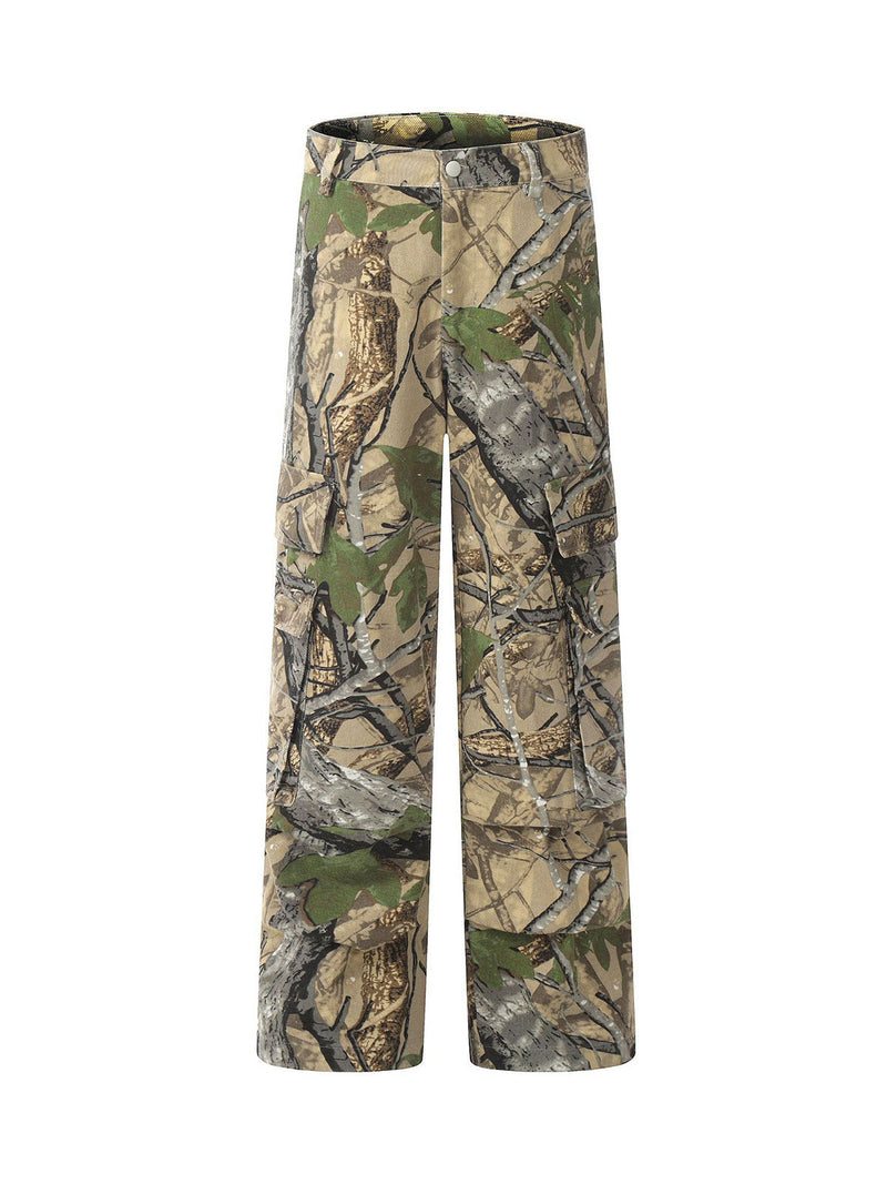 Retro Outdoor Camo Cargo Pants