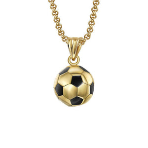 Men's Retro Casual Football Necklace