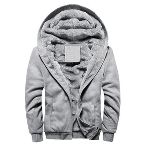 Men's Casual Fleece Hooded Jacket