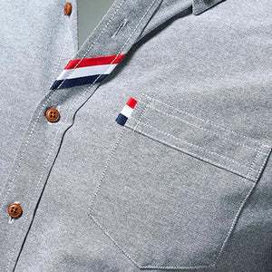 Men's Casual Multicolor Long Sleeve Shirt Loose Shirt