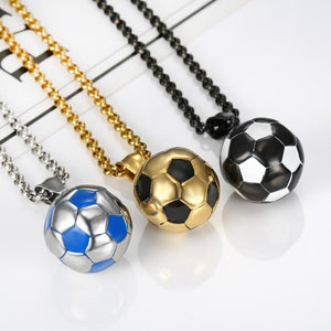 Men's Retro Casual Football Necklace