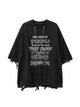 Chain Decorated 3/4 Sleeve Street Rap T-Shirt