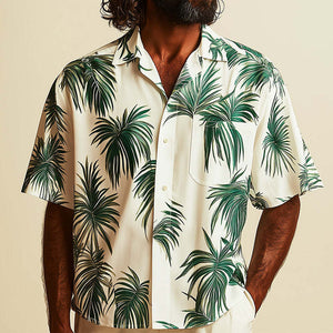 Men's Spring Fashion Fresh Printed Short Sleeve Shirt