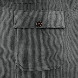 Men's Solid Color Corduroy Multi-Pocket Cargo Straight Pants