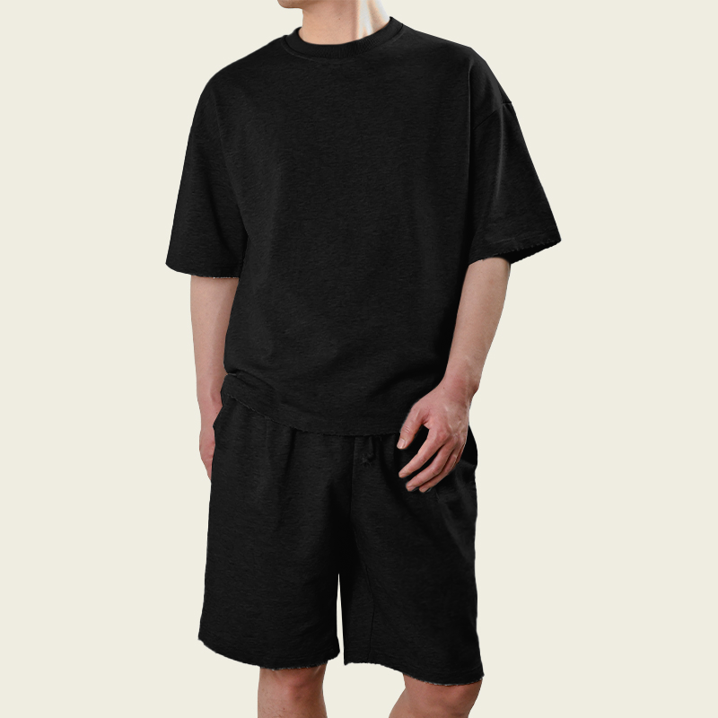 Men's Fashion Loose Short Sleeve T-shirt And Shorts Set