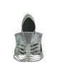 Dark Skeleton Hooded Denim Vest