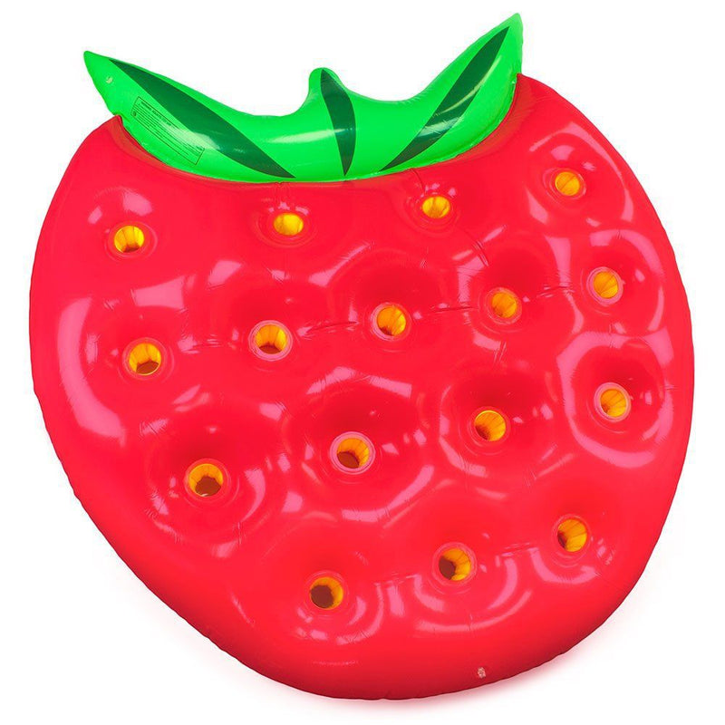 INFLATABLE SWIMMING CIRCLE STRAWBERRY FLOATING DRAINAGE UPPER FLOATING BED AIR CUSHION