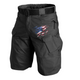 FLY USA FLAG TACTICAL MULTI POCKETS 11'' INSEAM PERFORMANCE CARGO SHORTS WITH BUCKLE BELT