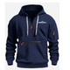 Semperfidelis CASUAL SPORTS MULTI ZIPPER ARM POCKET MEN'S SWEATSHIRT HOODIE