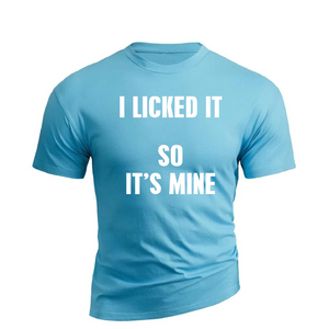 IS MINE BAUMWOLL-GRAFIK-T-SHIRT