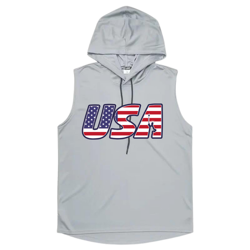 USA SOLID COLOR SLEEVELESS TOP WITH A PULLOVER TANK TOP