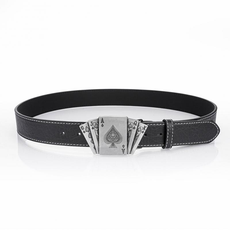 Men's Punk Style Playing Card Belt