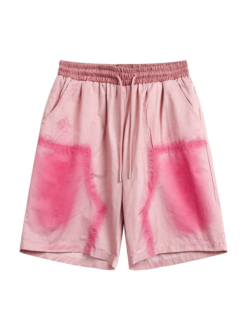 High Street Spray Paint Casual Shorts