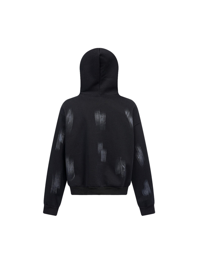 Velvet Embroidery Pullover Hoodie