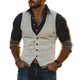 Herren Frühlingsmode Retro Western Style Gentleman Slim Wildlederweste
