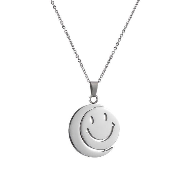 Retro Casual Smiley Face Necklace