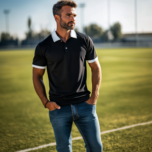 Klassisches Business Casual Herren-POLO-Shirt aus hautfreundlicher, merzerisierter Baumwolle