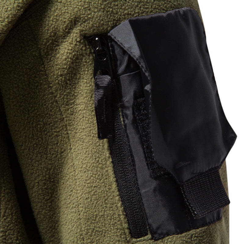 Men's Polar Fleece Hooded Outdoor Tactical Hoodie