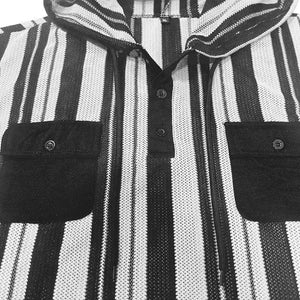 Men's Casual Striped Sleeveless Hooded Tank Top