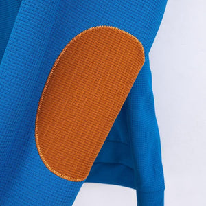 Lässiges Outdoor-Sweatshirt mit Stehkragen und Waffelmuster für Herren