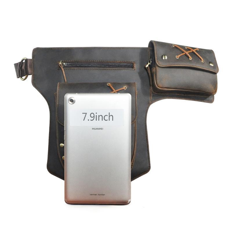 Men's Classic Retro Personality Outdoor Leather Waist Bag