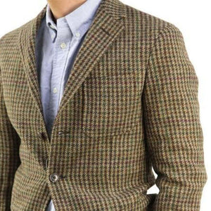 Herren-Blazer aus Mischgewebe mit einreihiger Knopfleiste