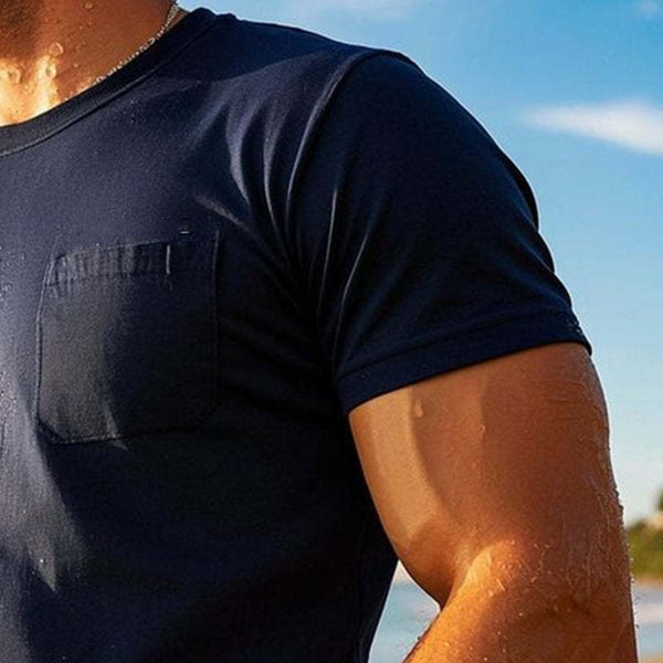Men's Outdoor Breathable Round Neck Short-Sleeved T-Shirt